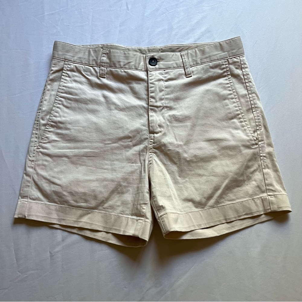 ACNE STUDIOS nude cream tan khaki style high rise shorts‎